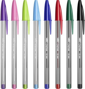 Pix BIC Cristal Multicolour 27 culori, varf 1,6 mm, design ergonomic - Img 5
