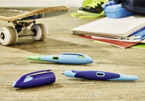 Pix ergonomic STABILO EASYbirdy pentru stanga, cu grip anti-alunecare, din lemn de artar - Img 5