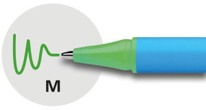 Pix Schneider 152104 Slider Edge, 10 bucati, culoare cyan-verde, scriere fluida - Img 4