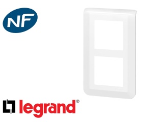 Placa de Acoperire Legrand Mosaic 2 x 2 Module Verticala, Alb - Img 2