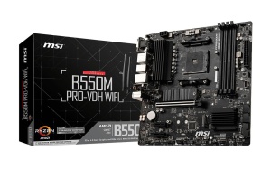 Placa de baza MSI B550M PRO-VDH WiFi, Micro ATX, AMD AM4, PCIe 4.0