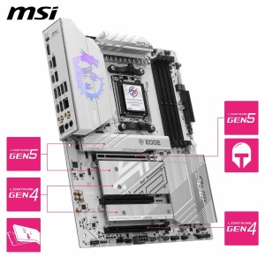 Placa de baza MSI MPG B850 Edge TI WiFi, suport AMD Ryzen 900080007000, DDR5, PCIe 5.0 - Img 5
