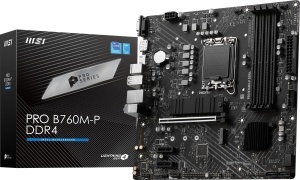 Placa de baza MSI PRO B760M-P DDR4, suport Intel 1213, PCIe 4.0, M.2