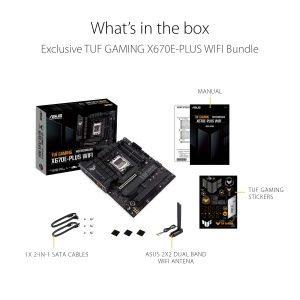 Placa de baza pentru jocuri ASUS TUF Gaming X670E-PLUS WiFi 6E AM5 (LGA 1718) Ryzen 7000 ATX (16 niveluri de putere, PCIe(r) 5.0, memorie DDR5, patru sloturi M.2, LAN de 2,5 GB, USB 4, iluminare Aura RGB) - Img 6