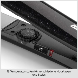 Placa de indreptat parul BaByliss Midnight Shine ST590E, titan-ceramica, 13 trepte temperatura - Img 4