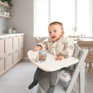 Placa de masa Plastikessbrett - accesorii Hochstuhl Sit Up Flex, Liv Up, Born Up - Alb - Img 3