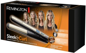 Placa de par Remington S6500 Sleek Curl, 150-230C, negrubeige, ceramic - Img 7