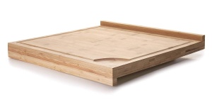 Placa de taiat duala Lacor 60492 din bambus, 39 x 38 cm, maro