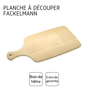Placa de taiat Fackelmann din lemn de fag, 38 x 17.5 cm, culoare maro - Img 4