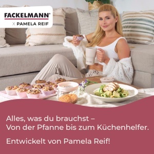 Placa de taiat Fackelmann x Pamela Reif din bambus FSC, 21 x 15 cm, cu margine colorata - Img 8