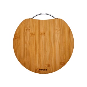 Placa de taiat Karaca Owen, 28x28 cm, bambus natural, design elegant - Img 6
