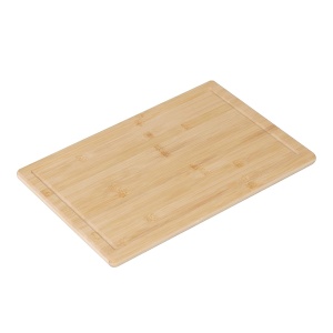 Placa de taiat Relaxdays din bambus, 25 x 38 cm, rutschfest, cu saftrille