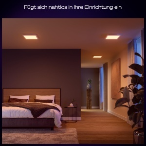 Plafoniera LED Philips Hue Surimu 30x30cm Lumina Alba si Colorata Control prin Aplicatie - Img 3