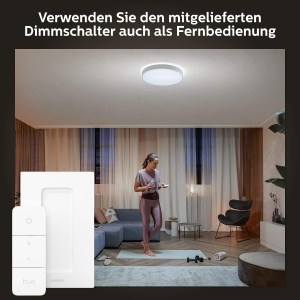 Plafoniera LED Philips Hue White Ambiance Enrave XL 6100 lm Dimabila Control Inteligent - Img 4