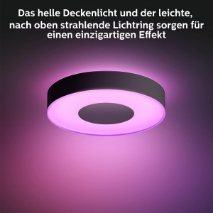 Plafoniera LED Philips Hue White Color Ambiance Infuse L 3700lm control inteligent negru - Img 4