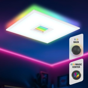 Plafoniera LED TELEFUNKEN 24W, dimabila, RGB, 2200lm, alba - Img 7