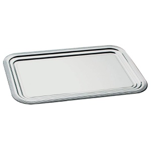 Platou de servire APS 395 Classic, 53 x 32,5 cm, metal, vernickelat