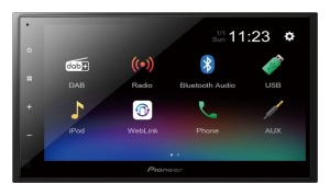 Player multimedia Pioneer DMH-A340DABAN, 6.8 inch, Bluetooth, DAB
