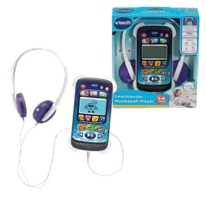 Player muzical interactiv VTech Leuchtender pentru copii 3-6 ani, cu 10 melodii