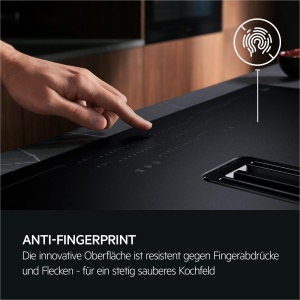 Plita cu inductie AEG TH84CB0BSZ, 80 cm, SaphirMatt, cu extractor integrat - Img 10