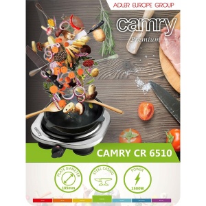 Plita electrica Camry cu 1500W, neagra si argintie - Img 3