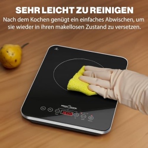 Plita simpla cu inductie ProfiCook(r) | Incalzire rapida prin inductie | ECO-Salvati | Senzor tactil | Plita cu 10 niveluri de putere | Cronometru | Plita cu protectie la supraincalzire | PC-EKI 1062 - Img 10