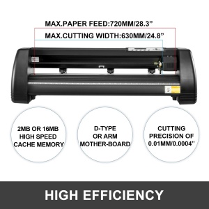 Plotter de taiere VEVOR 28 Inch, 720 mm, precizie 0.01 mm, USB - Img 2