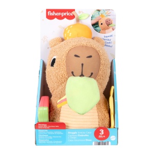Plus pentru bebelusi Fisher-Price Capybara cu detalii senzoriale, 0-12 luni - Img 6