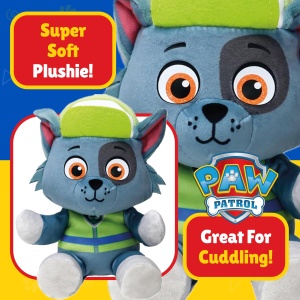 Plusarie TY Rocky Paw Patrol, 18 cm, material ultra-moale, cadou pentru copii - Img 4