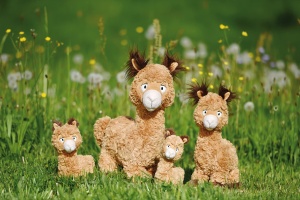 Plush Alpaca Al Paka 20cm - Jucarie din plus, culoare bej, design NICI - Img 5