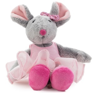 Plush Ballett-Maus Schaffer 5651 - Jucarie de plus 22 cm, Balerina, Culoare roz - Img 2