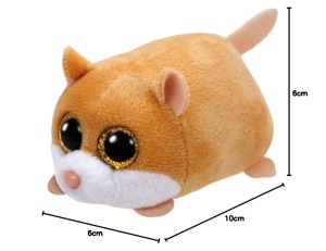 Plush Hamster TY Peewee, 8 cm, Multicolor - Img 7
