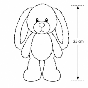 Plush Hase NICI Lopino 25cm - Culoare Brown, Moale si Jucaus - Img 8