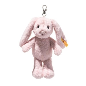 Plush Hoppie Hase Steiff 16cm roz, jucarie din plus, accesoriu pentru chei