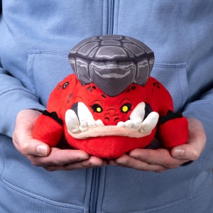 Plush Klonk the Rockbrow Squig Warhammer Age of Sigmar 19 cm, Moale, Deko pentru Fani - Img 2