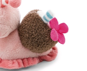 Plush Schnecke NICI 15cm - roz, cu detalii de cocos, pentru copii si adulti - Img 4