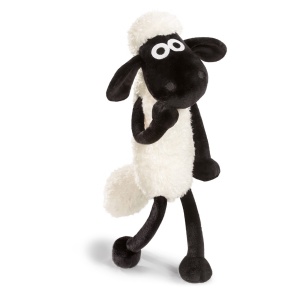 Plush Shaun Oaia NICI 35 cm - Jucarie din Plus pentru Copii si Bebelusi, Culoare NegruAlb