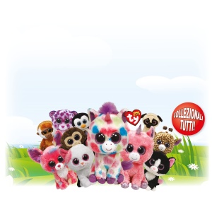 Plush Toy Ty Beanie Boos - Cameleon Jamal - 28 cm - Ochi aurii stralucitori - Img 3