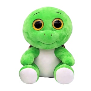 Plush Turbo Broasca Testoasa Ty, Jucarie de Plus Mare, Culoare Verde, Cu Ochi Stralucitori