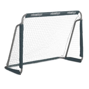 Poarta de fotbal Relaxdays pentru gradina, 110 x 150 x 75 cm, metal, gri