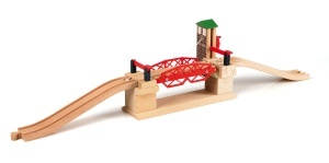 Pod mobil BRIO World 33757 cu manivela accesorii pentru trenulete din lemn recomandat de la 3 ani - Img 2