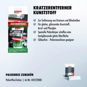 Polish pentru Plastic SONAX KratzerEntferner NanoPro 75 ml - Img 3