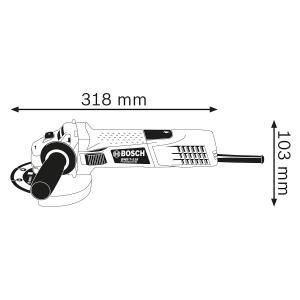 Polizor unghiular Bosch Professional GWS 7-115 E, 720W, disc 115mm - Img 2
