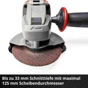 Polizor unghiular Einhell TE-AG 18125-2 Li Solo 18V 125mm Softstart - Img 7