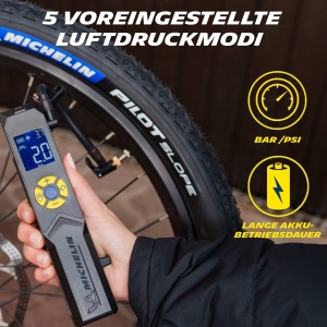 Pompa de aer portabila MICHELIN Mini Kompressor 10 Bar Digitala LED 2500 mAh - Img 6