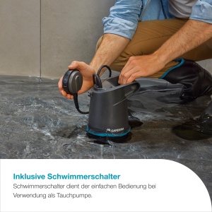 Pompa submersibila GARDENA Klarwasser 20000 BASIC 20000 lh Flotabilitate reglabila - Img 5