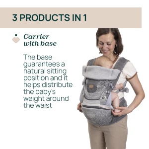 Port-bebe Chicco Airy Hip Fit, 3-in-1, 0-15 kg, Material 3D Flyknit - Img 2