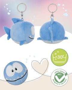 Porte-chei din plus NICI Hai 6cm - 63105, albastru, cu design marin - Img 3
