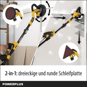 Powerplus POWX0477 Slefuitor Electric pentru Pereti si Tavane 710W Telesopic - Img 3