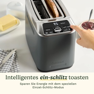 Prajitor de paine Cuisinart Smart Elite 2 felii, sloturi extra-lungi, 7 niveluri de rumenire - Img 9
